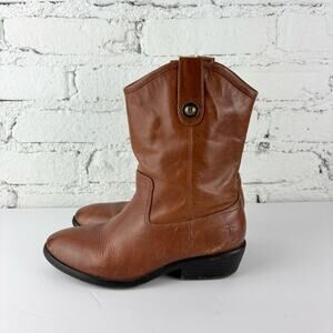 Frye Mellisa Button Western Youth Boots